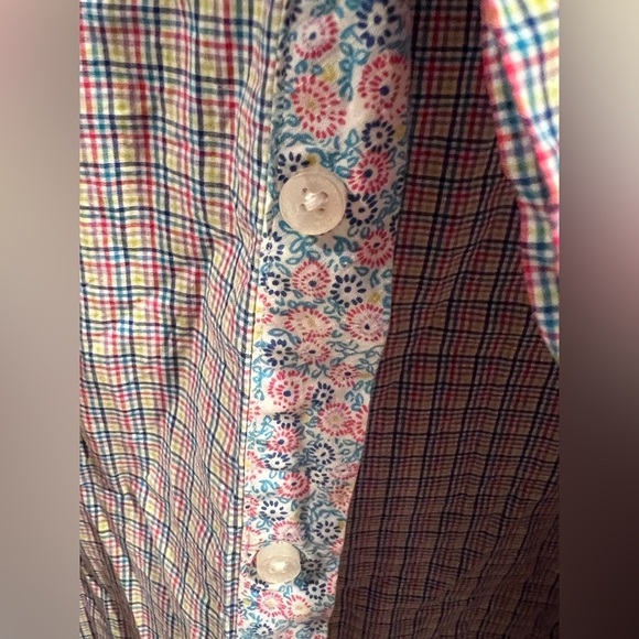 Tailorbyrd Men's Multicolor Checkered Shirt, size M, EUC, pastel, colorful - Picture 4 of 7